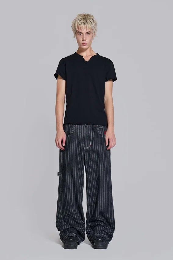 Colossus Jeans « Black Ollie Pinstripe » XL