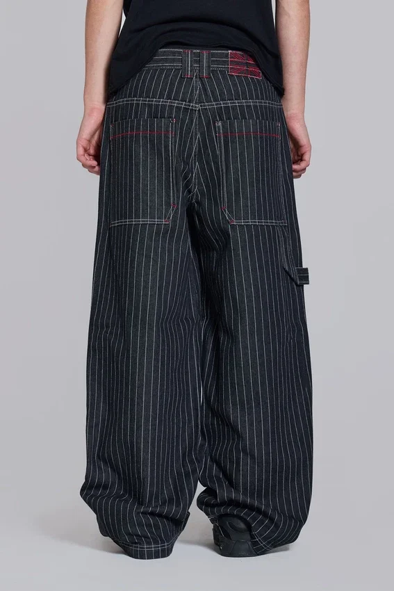 Colossus Jeans « Black Ollie Pinstripe » XL
