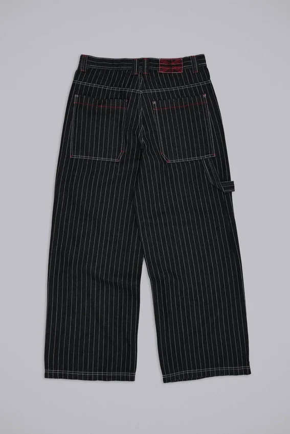 Colossus Jeans « Black Ollie Pinstripe » XL