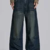 Colossus Jeans bleu moyen à effet flammé