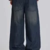 Colossus Jeans bleu moyen à effet flammé