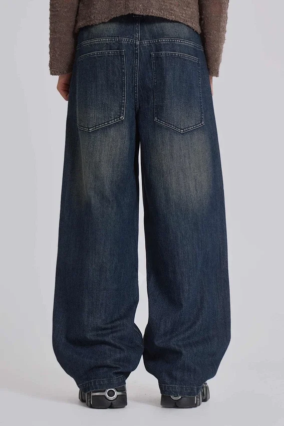 Colossus Jeans bleu moyen à effet flammé