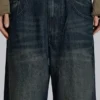 Colossus Jeans bleu moyen à effet flammé