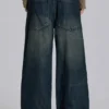 Colossus Jeans bleu moyen à effet flammé