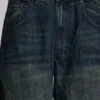 Colossus Jeans bleu moyen à effet flammé