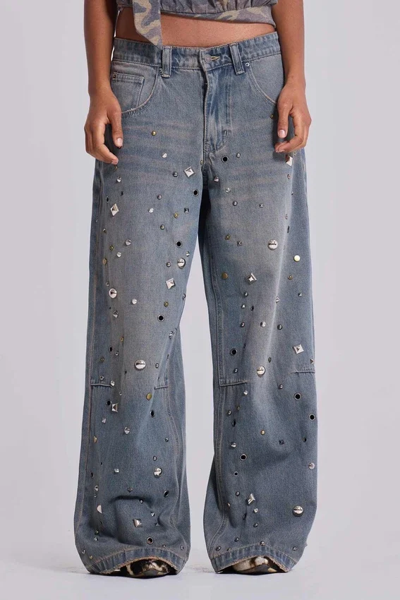 Colossus Jeans cloutés « Bolted »