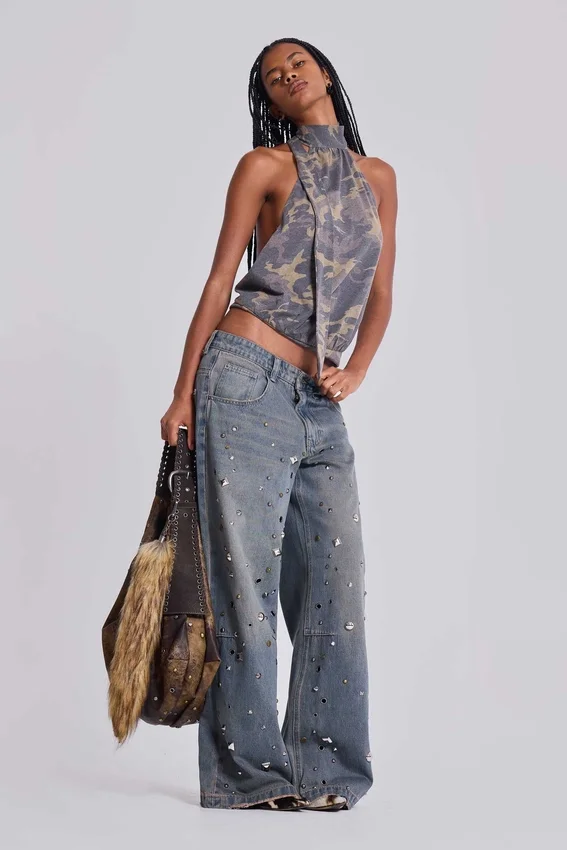 Colossus Jeans cloutés « Bolted »