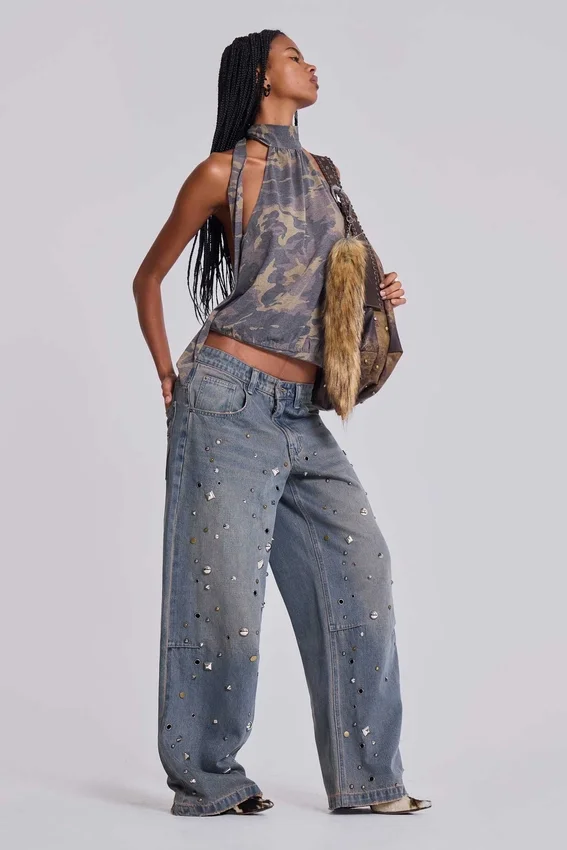 Colossus Jeans cloutés « Bolted »