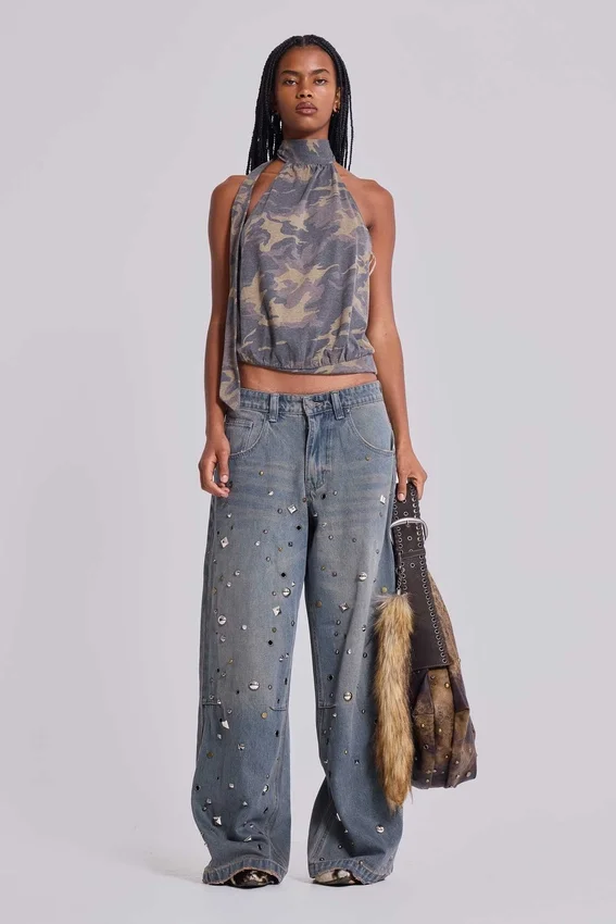 Colossus Jeans cloutés « Bolted »