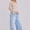 Colossus Jeans cloutés, délavage bleu clair