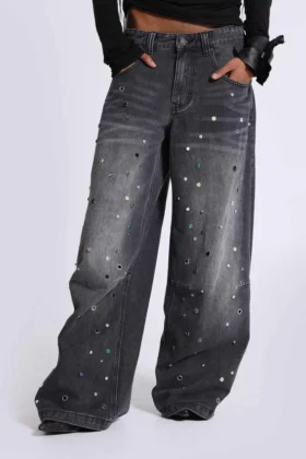 Colossus Jeans cloutés Trixa