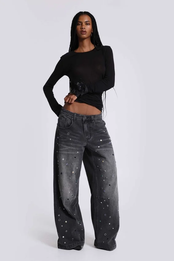 Colossus Jeans cloutés Trixa