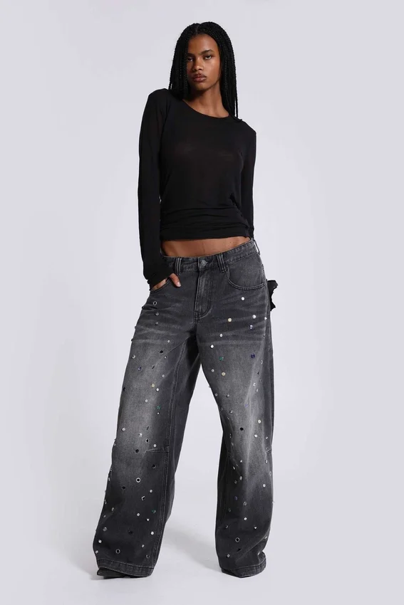 Colossus Jeans cloutés Trixa