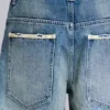 Colossus Jeans déchiré à taille basse