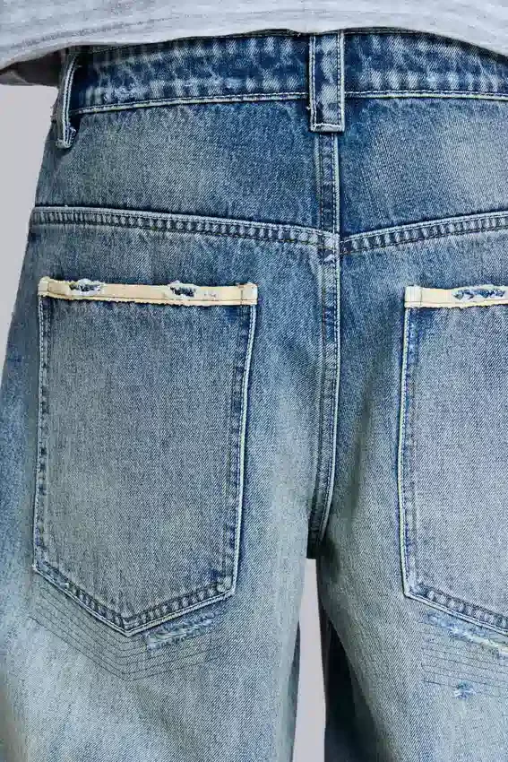 Colossus Jeans déchiré à taille basse