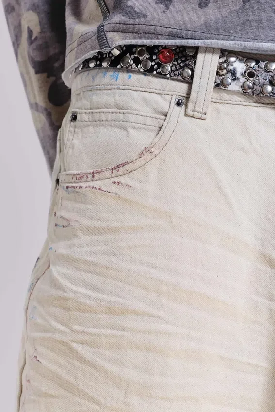 Colossus Jeans « Ecru Paint »