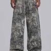Colossus Jeans en camouflage Woodland à effet aiguilleté
