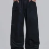 Colossus Jeans en denim enduit avec fermeture éclair