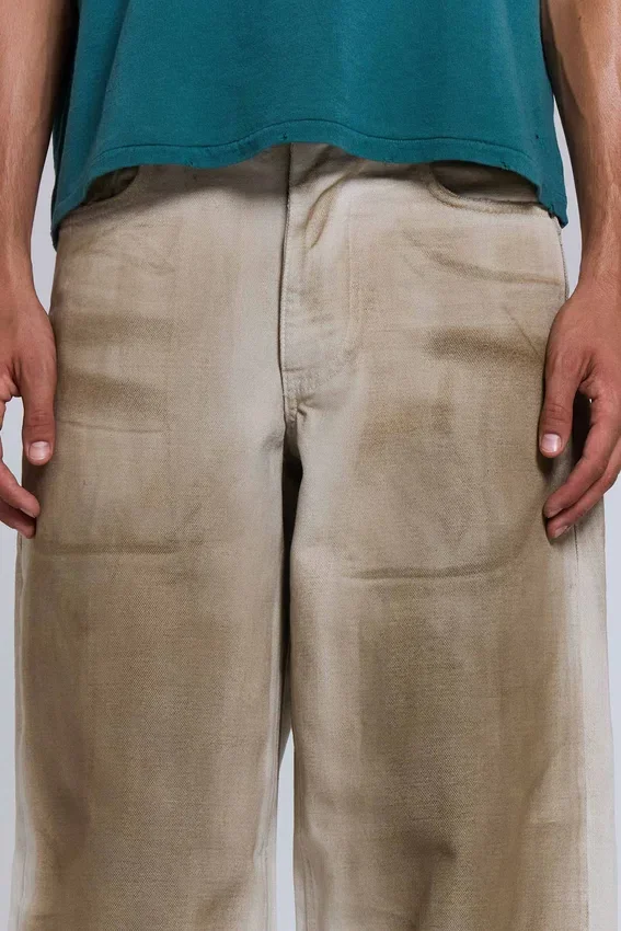 Colossus Jeans en toile délavée