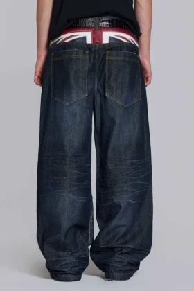 Colossus Jeans indigo Union Jack
