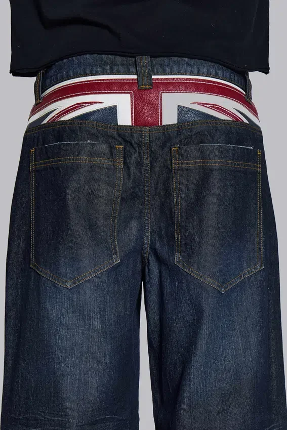 Colossus Jeans indigo Union Jack
