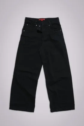 Colossus Jeans noir uni à taille basse