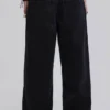 Colossus Jeans noir uni à taille basse