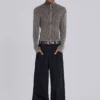 Colossus Jeans noir uni à taille basse