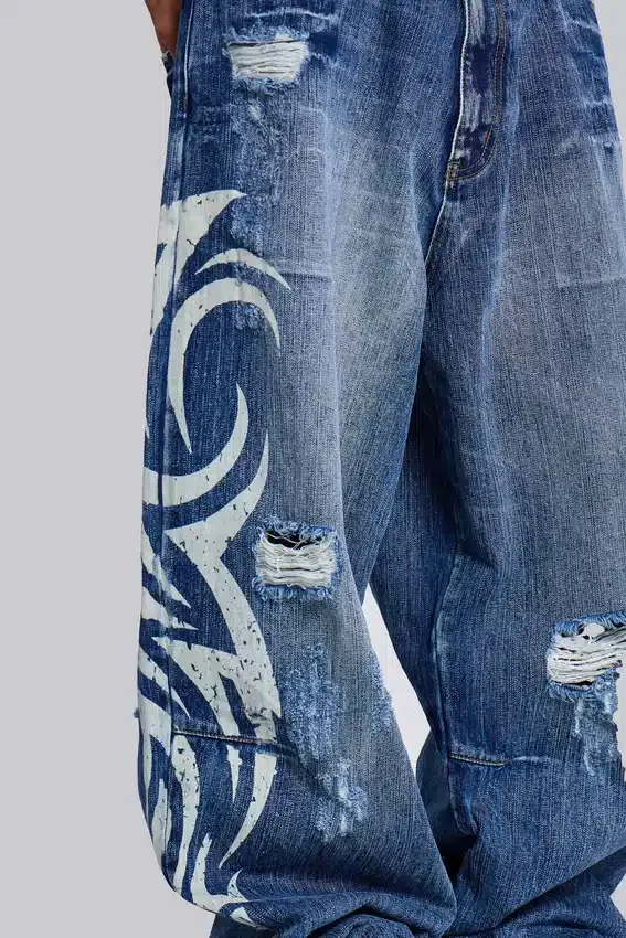 Colossus Jeans XL « Blade » délavé clair