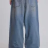 Colossus Jeans XL délavé clair à effet slub