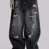 Colossus Jeans XL délavé et orné de chaînes