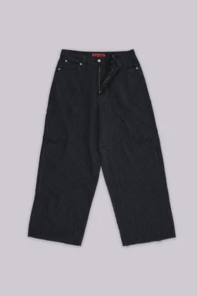 Colossus Jeans XL à fines rayures noires