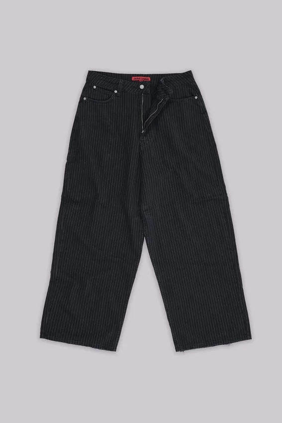 Colossus Jeans XL à fines rayures noires