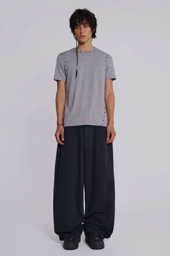 Colossus Jeans XL à fines rayures noires