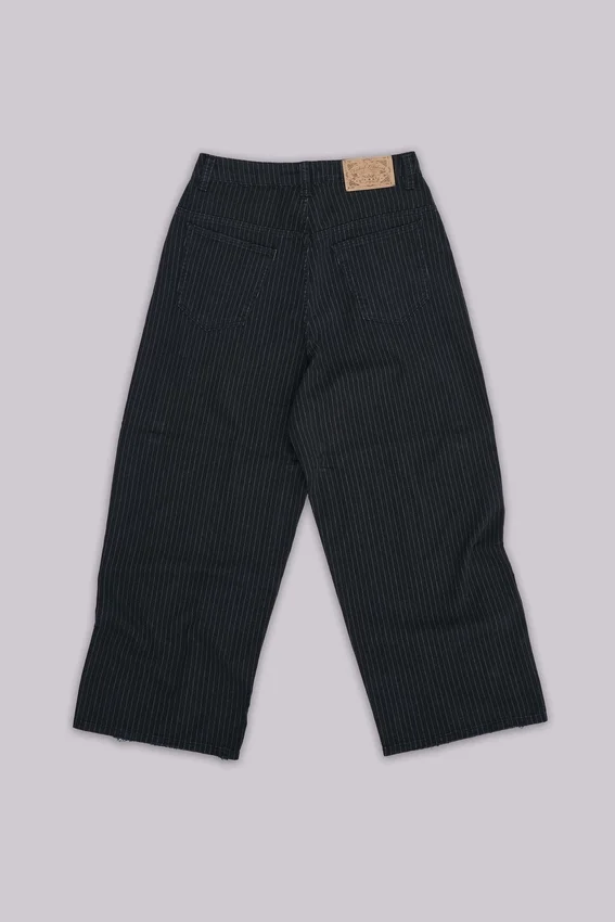 Colossus Jeans XL à fines rayures noires