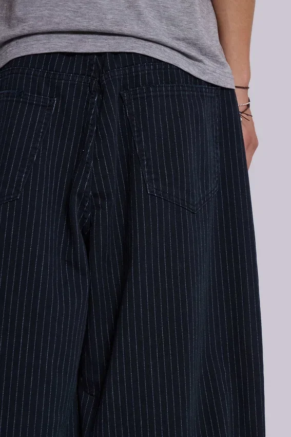 Colossus Jeans XL à fines rayures noires