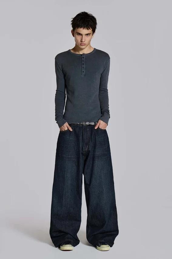 Colossus Jeans XL indigo froissé