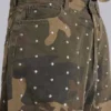 Colossus Jeans XL à motif camouflage clouté