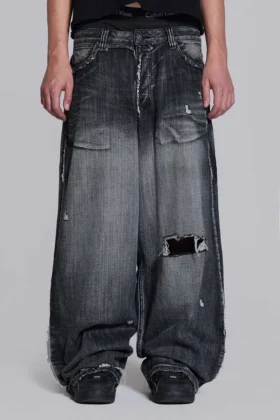 Colossus Jeans XL noir érodé