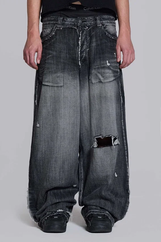 Colossus Jeans XL noir érodé