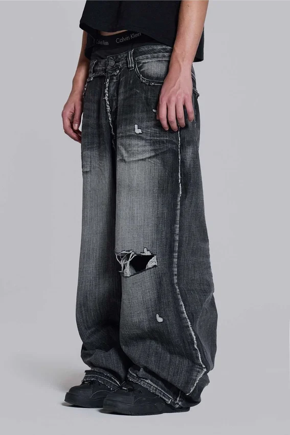 Colossus Jeans XL noir érodé