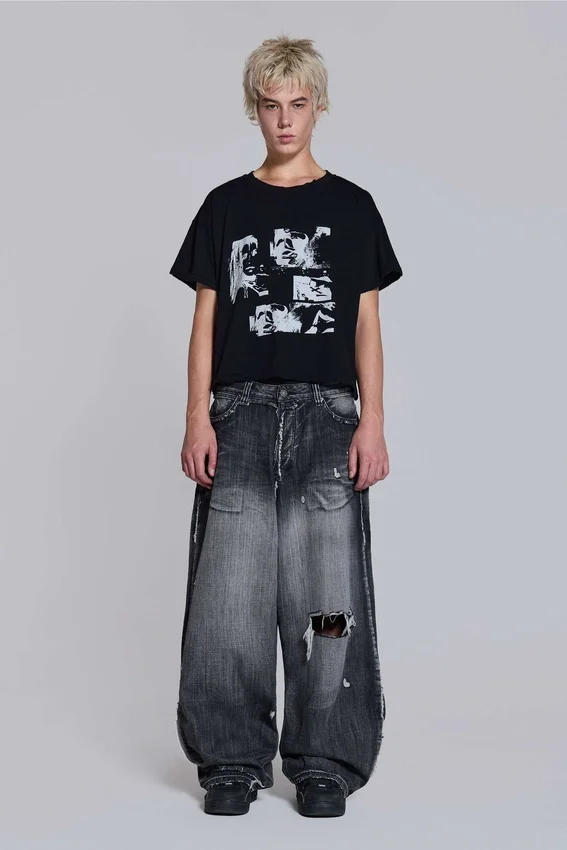 Colossus Jeans XL noir érodé