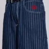 Colossus Jeans XL Ollie à fines rayures bleu marine