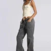 Corset cargo écru