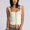 Corset cargo écru