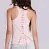 Débardeur Burnout « Ramona » en rose