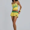 Mini-short Amerela Airtex