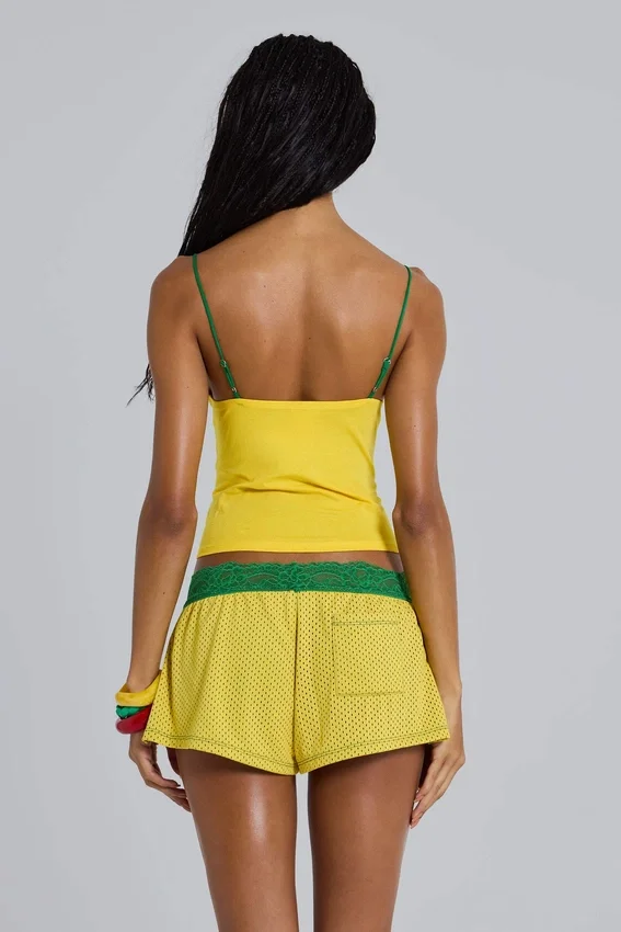 Mini-short Amerela Airtex