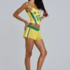Mini-short Amerela Airtex