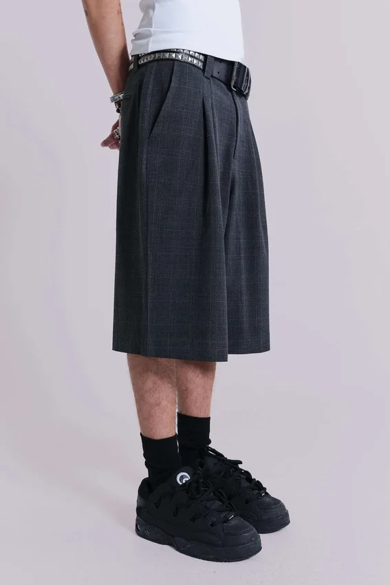 Goliath Shorts à carreaux foncés